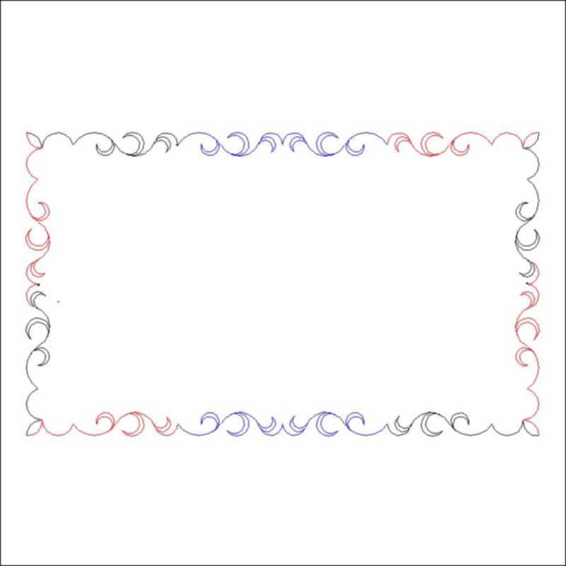 Curl and Point Narrow Border 2L03544* 20.00 It's A Quilt Thing